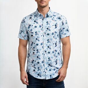 Rodd & Gunn Port Nelson Floral Short Sleeve Button Down Shirt Sports Fits Mens S